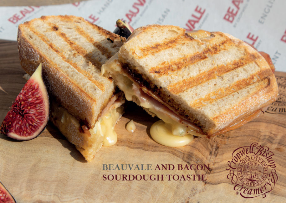 Beauvale and Bacon Sourdough Toastie