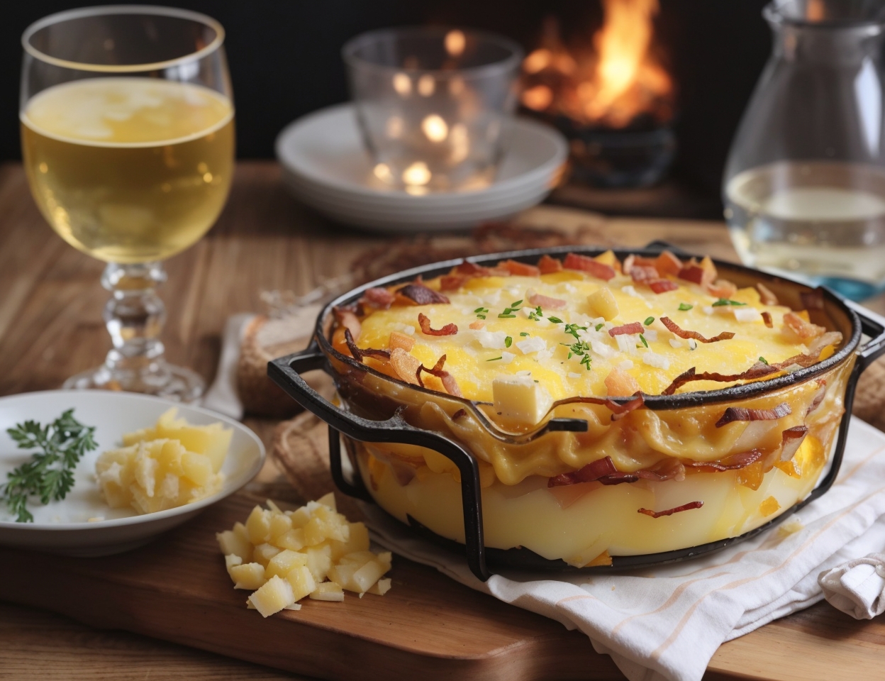 Tartiflette - a gratin dish with reblochon cheese