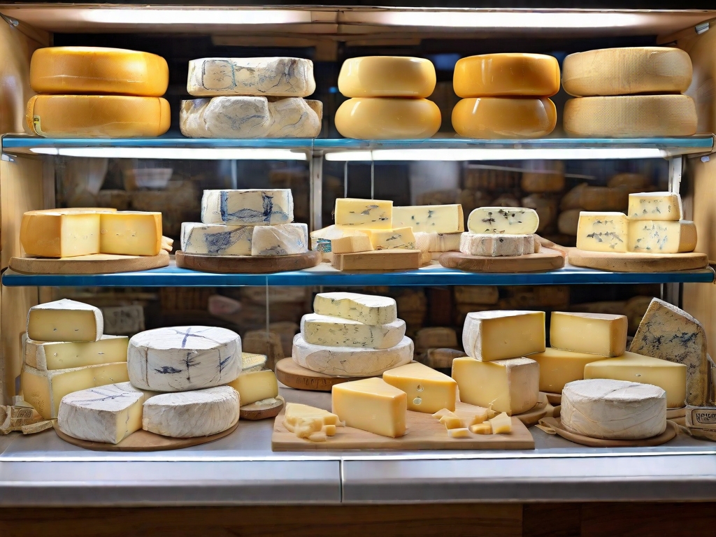 cheese on display