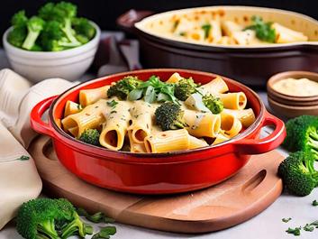 Thumbnail for Pepper Jack Broccoli Pasta Bake