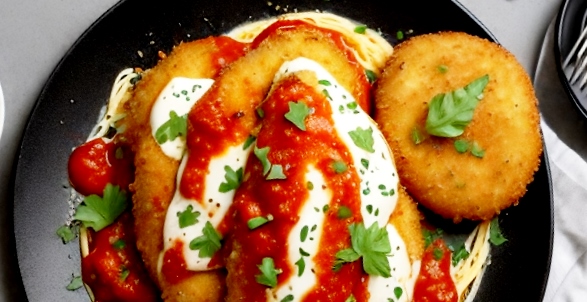 a delectable chicken parmesan dish